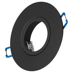 Светильник встраиваемый алюминиевый ЭРА KL83 BK под лампу MR16 GU5.3 черный | Алюминиевые встраиваемые светильники