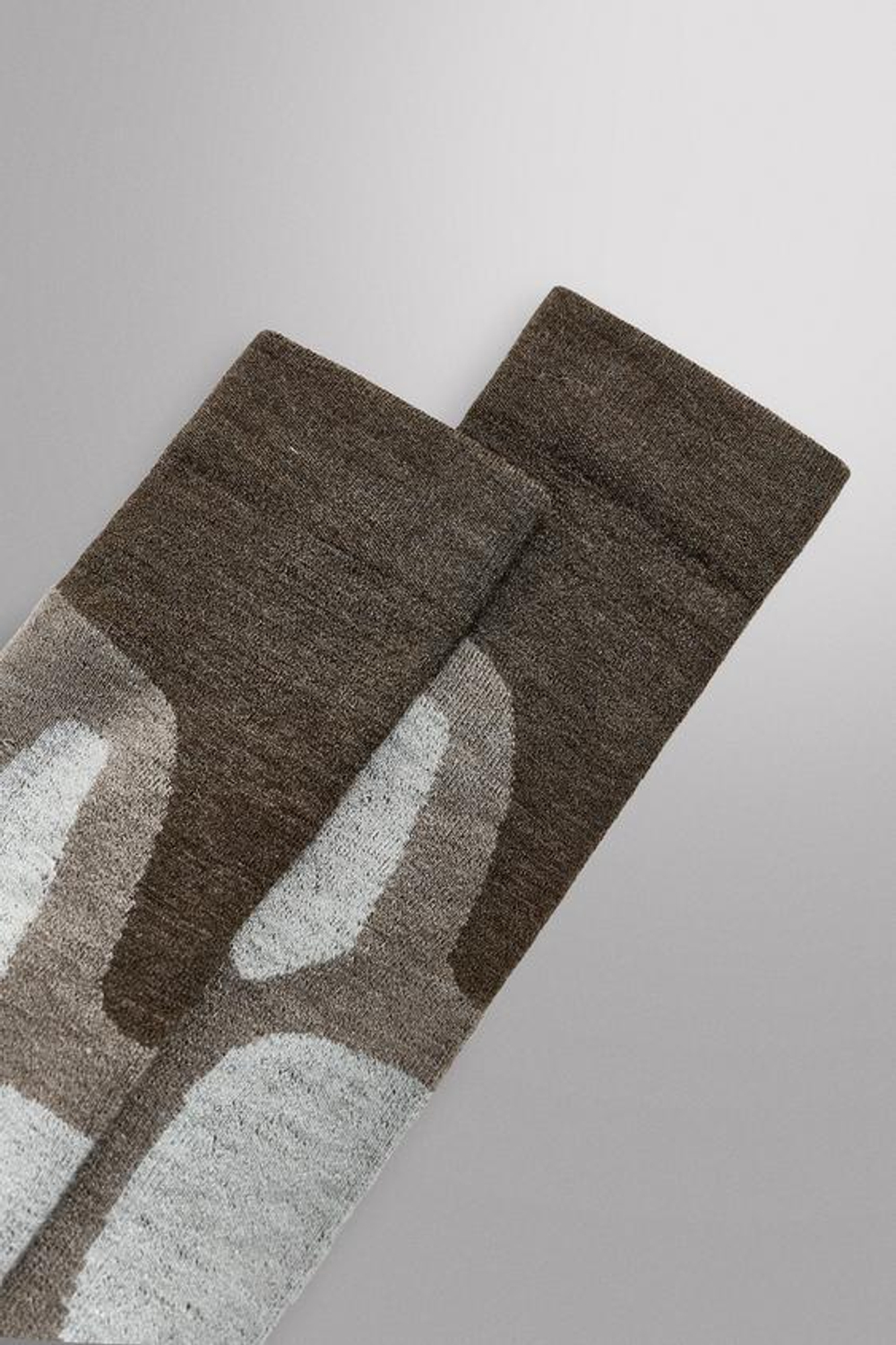 ZARA ДЛИННЫЕ КОМПРЕССИОННЫЕ ЛЫЖНЫЕ НОСКИ, КОРИЧНЕВЫЙ