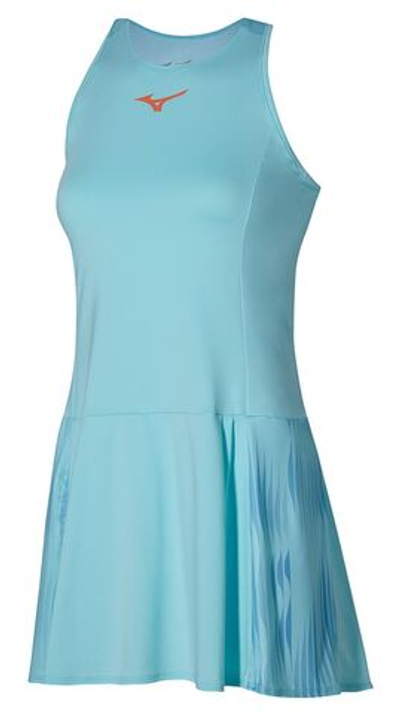 Женская Платье теннисное Mizuno Printed Dress - tanager turquoise