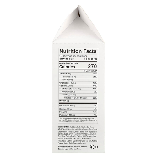 Munchkin, Milkmaker®, грудное печенье, овсяное печенье с шоколадной крошкой, 10 пакетиков по 57 г (2 унции)