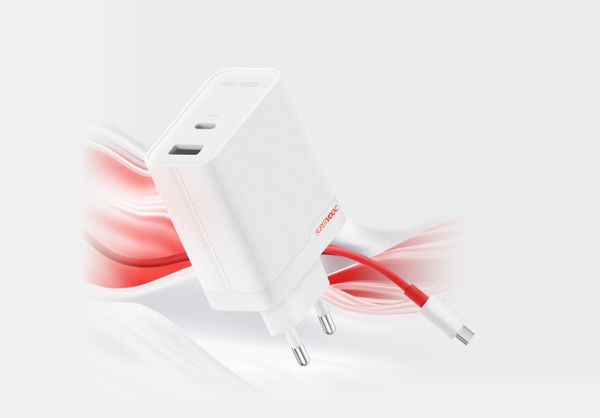 Сетевое зарядное устройство OnePlus Supervooc Dual Ports 120W + кабель Type-C, Белый | White