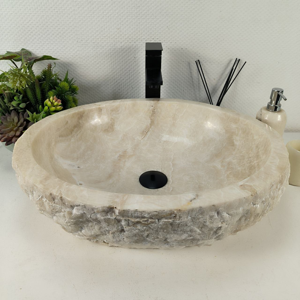 Раковина из оникса Erozy White EO-64377 56*47*15 0214