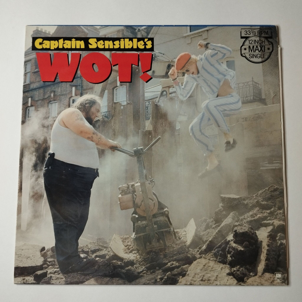 Винтажная виниловая пластинка LP Captain Sensible Wot (Holland 1982) Maxi Single