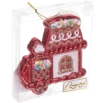 Ёлочная игрушка «Пряничная машина» 9,5*2*10,5 см, красный