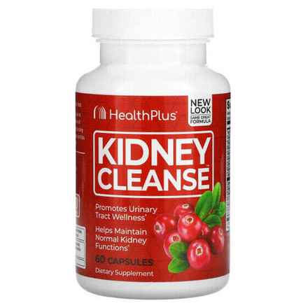 Health Plus Inc., Kidney Cleanse, очищение почек, 60 капсул