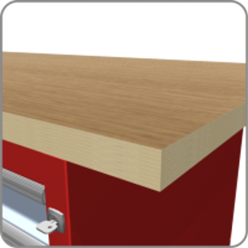 Столешница из фанеры + пластик для всех серий верстаков 1490мм 01.314 WPL Ferrum