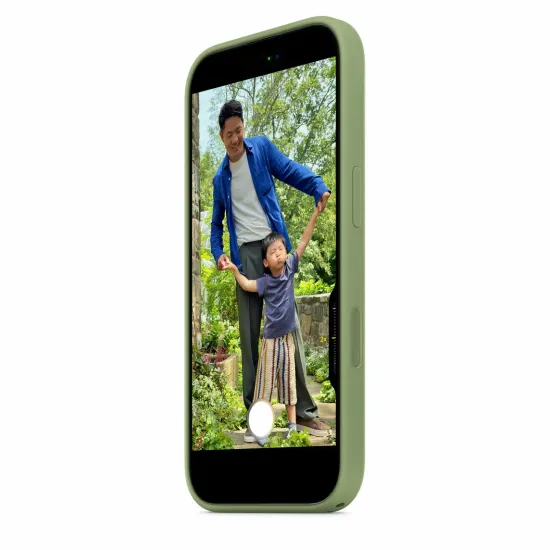 Чехол Apple 17 Silicone Case with MagSafe – Light Moss