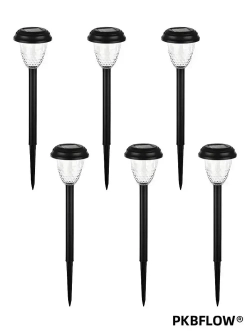 PKBFLOW фонарики садовые на солнечных батареях,6 штук