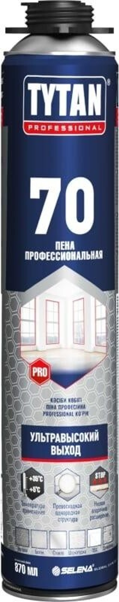 Пена монтажная "TYTAN PROFESSIONAL 70" ПРОФИ 870мл ЗИМНЯЯ