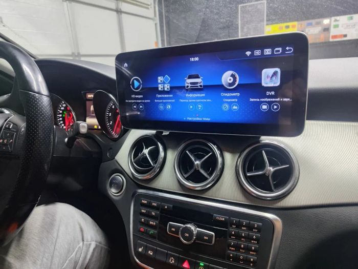 Магнитола для Mercedes-Benz A-класс, GLA, CLA W176 2012-2018 NTG 4.5 - Kuberg монитор 12.5" в стиле LEXUS на Android 12, 2К экран, Быстрая, CarPlay, 4G SIM-слот