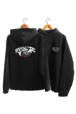 Реалистичная черная толстовка Artemis Design