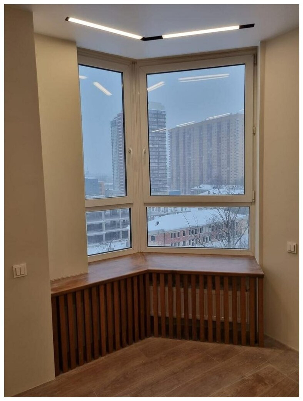 Подоконник МДФ в шпоне Дуба