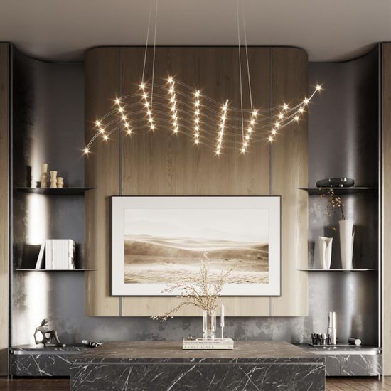 7057/45L HIGHTECH ODL25 289 Подвесной светильник нерж/сталь IP20 LED 3000K 220V WELKIN