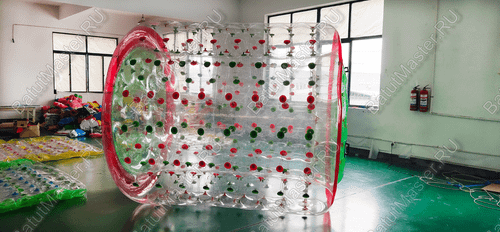 Аттракцион Водный роллер (Гидророллер) "Цветной" ПВХ, 2.4*2.2*2.2 м