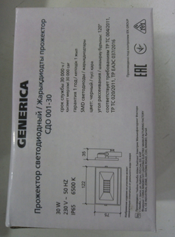 IEK GENERICA Прожектор св/д СДО 001 30W 6500К