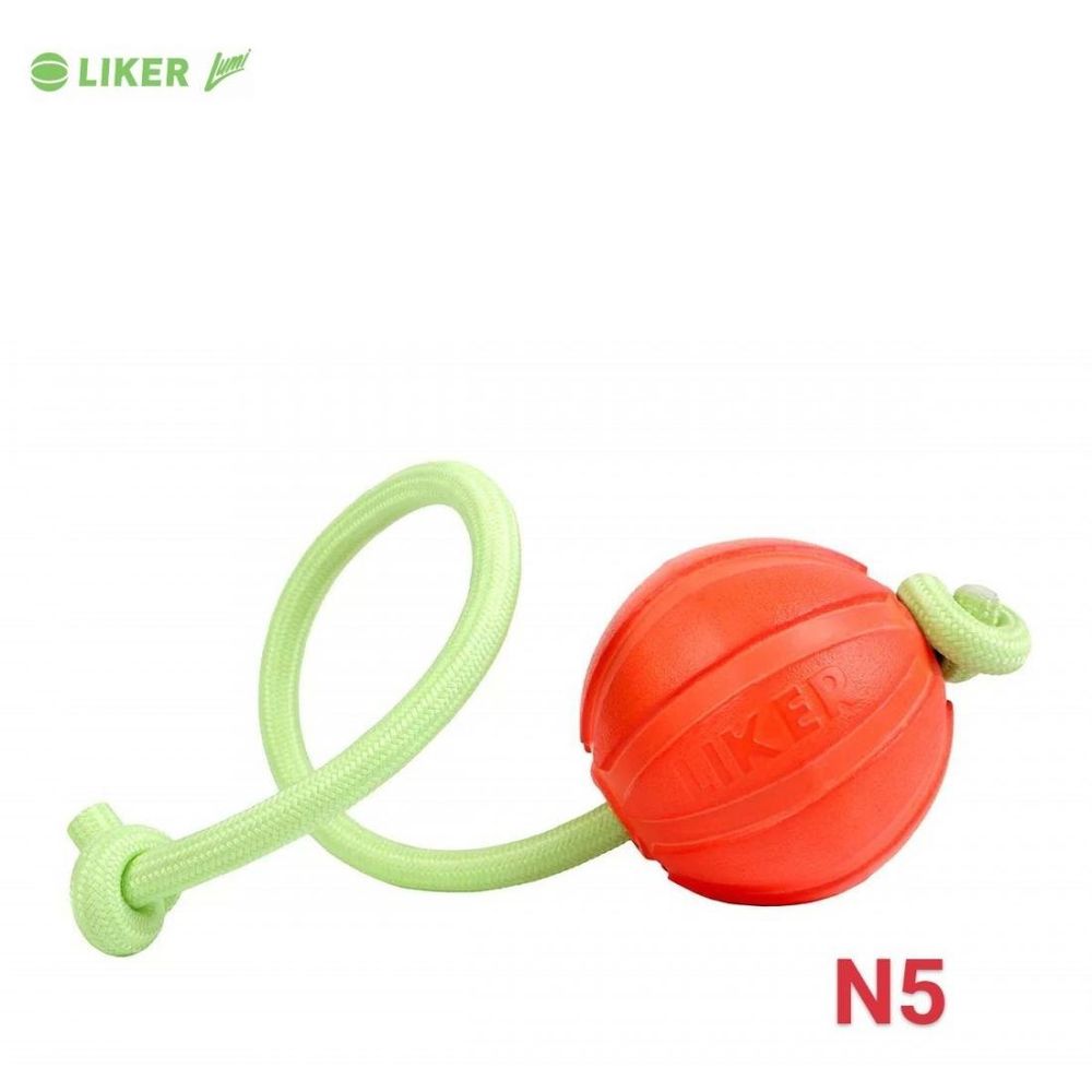 Мячик со светящимся шнуром LIKER Lumi 5см