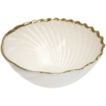 Салатник стеклянный «Фьюжн» 13*5,5см перламутр