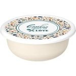 Миска Modena 1,2л с крышкой с декором Терраццо, Светло-бежевый