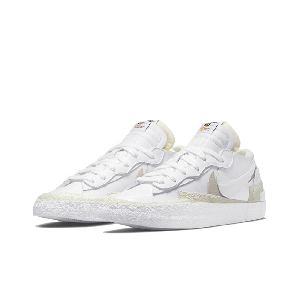 Кроссовки Sacai x Nike Blazer Low 'White Grey' DM6443‑100
