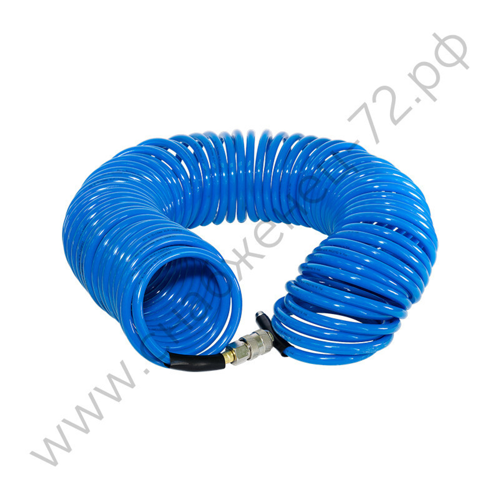 FUBAG Шланг спиральный с фитингами рапид, полиуретан, 15бар, 8x12мм, 15м