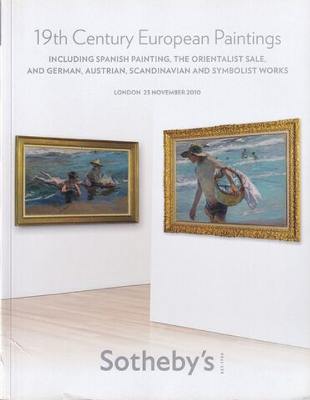 Каталог аукциона Sotheby's, Лондон, Европейская живопись XIX века от 23 ноября 2010 года