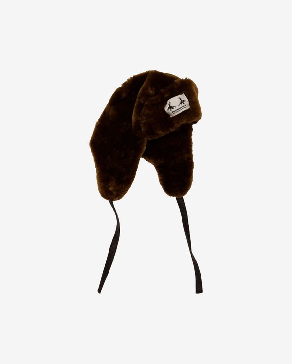 Шапка Ушанка Bear Upcycled коричневая - фото 1