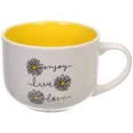 Бульонница керамическая 500мл «Ромашки»