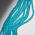 Хрустальные бусины "Марказит" с эффектом иризации, оттенок "Голубой", 4,3*3,5мм, рондель