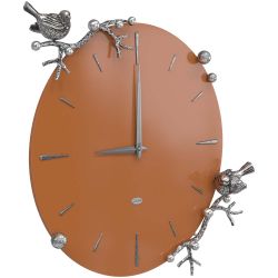 Часы настенные Терра Томленный оранжевый Сильвер