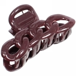 Заколка-краб для волос на блистере «Magic Gloss», кольца, микс 6 цветов, 6,5см