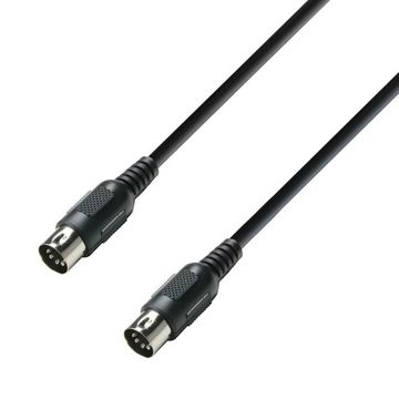 Adam Hall K3MIDI0075BLK - mIDI-кабель, 0.75 м, чёрный