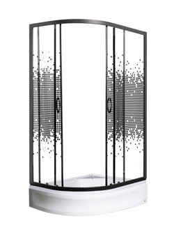 Душевое ограждение МОНОМАХ ДУ  90/70/180 МЗ BL L/R  10000008623 без поддона