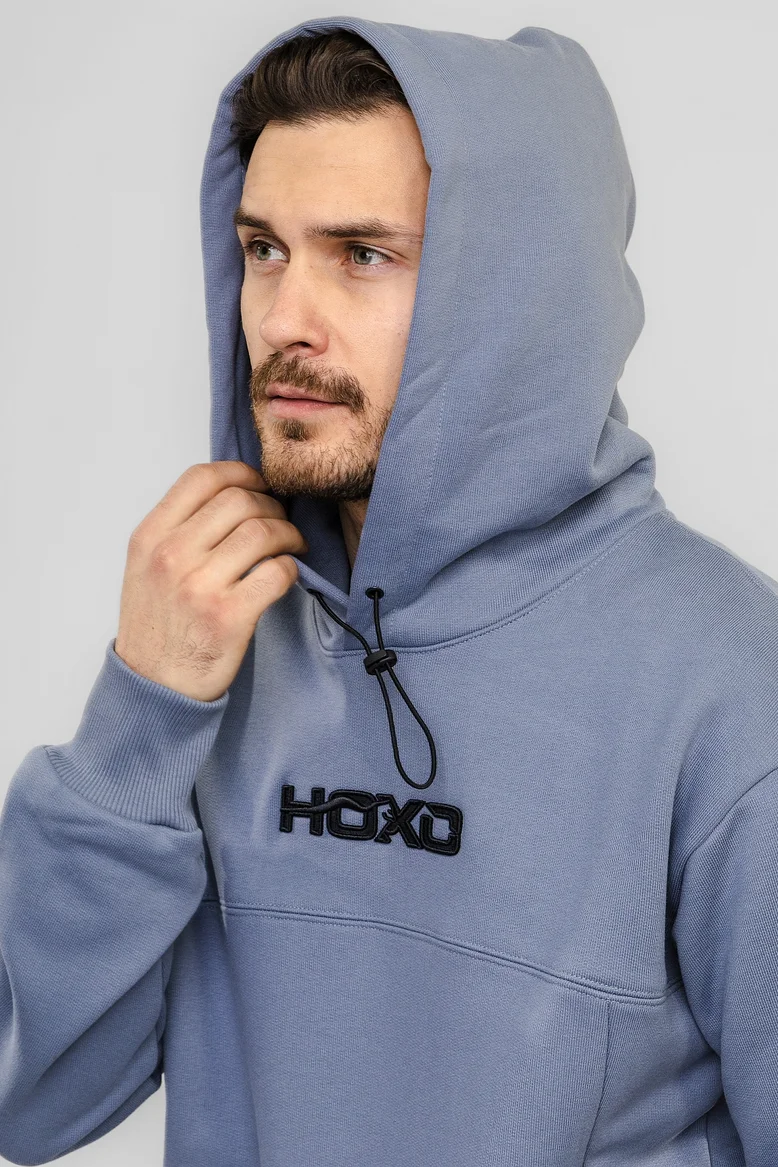 Худи "НОХО" унисекс, цвет "Полярный василёк"