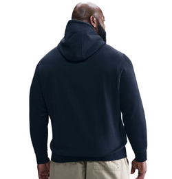 Мужская теннисная кофта Nike Club Fleece Pullover - obsidian/obsidian/white