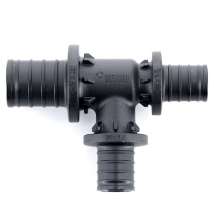 Тройник с уменьшенным боковым и торцевым проходами REHAU(РЕХАУ) 32-25-25 PX