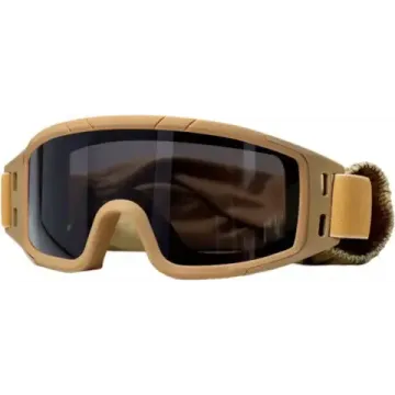 Маска стрелковая ShotTime Puma, защитная, оправа хаки, линза серая