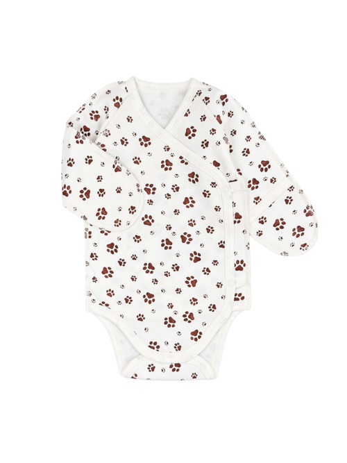 Боди-кимоно (утепленный) Лапки (56,62)