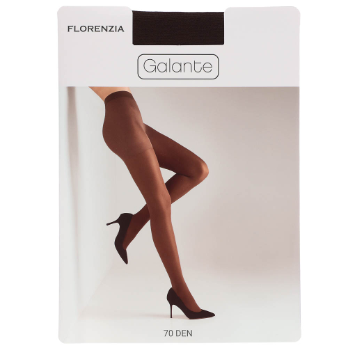 GALANTE Florenzia Колготки 70 DEN с шортиками, 84% полиамид, 16%эластан, размер 5, цвет кофейный