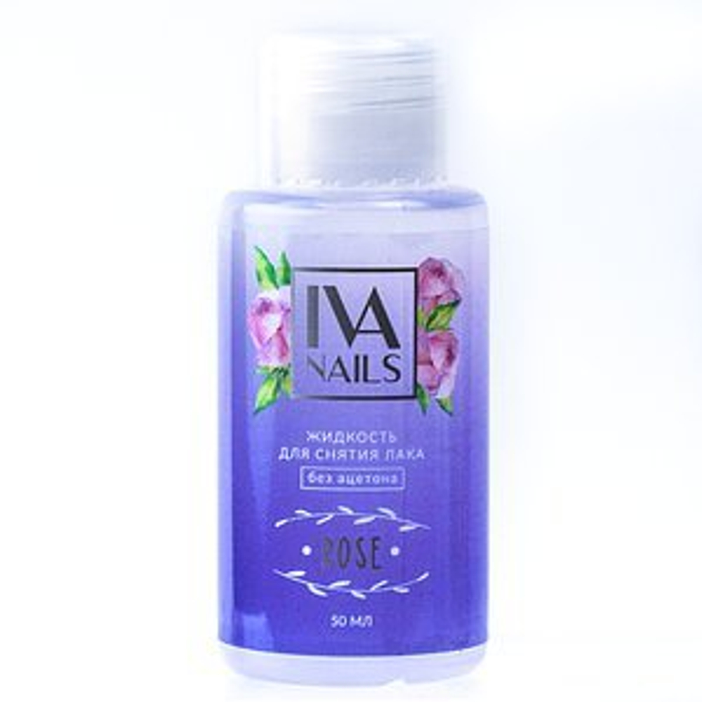 Жидкость для снятия лака "Rose" 50ml, IVA NAILS