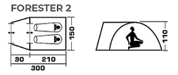 Палатка Jungle Camp Forester 2 камуфляж [70854]