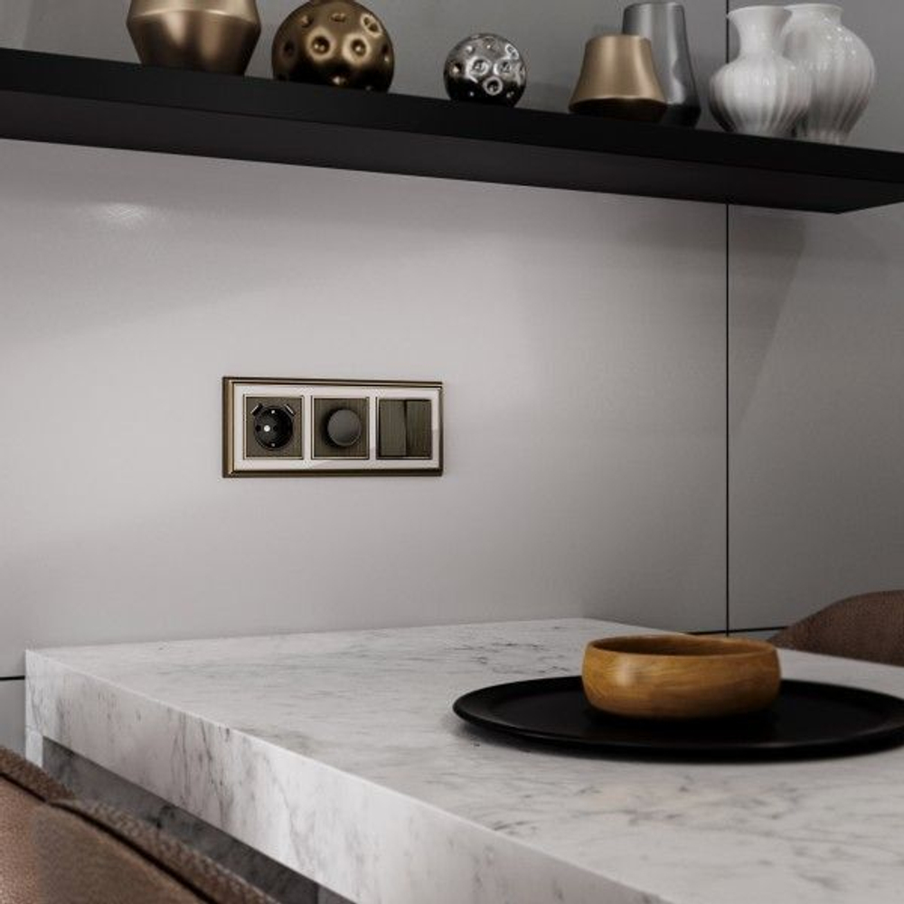 Накладка для диммера бронзовый