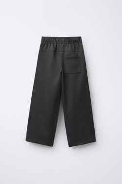 ZARA БРЮКИ STRAIGHT ИЗ МЯГКОЙ ТКАНИ С ЭТИКЕТКОЙ, АНТРАЦИТОВО-СЕРЫЙ