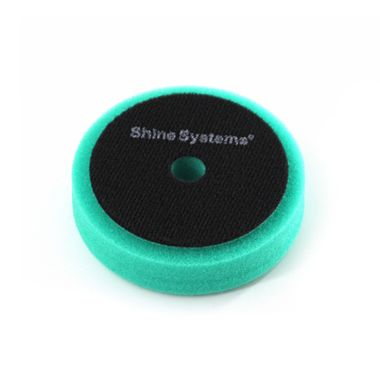 Shine Systems RO Foam Pad Green - полировальный круг твердый зеленый, 75 мм