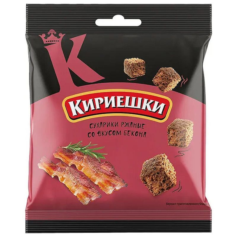 Кириешки KDV со вкусом бекона 40 гр/шт