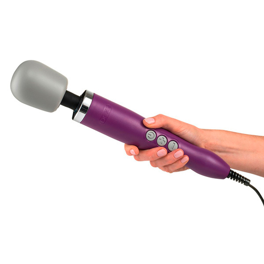 Фиолетовый вибратор-вонд 37см Doxy Original Massage Wand Purple