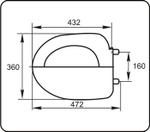 Сиденье д/унитаза СУ 52.07.80 (Фаворит,Нарцисс,Соната)