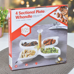 Менажница 4-х секционная 21см ZD20222