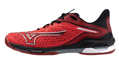 Мужские кроссовки теннисные Mizuno Wave Exceed Tour 6 AC - radiant red/white/black