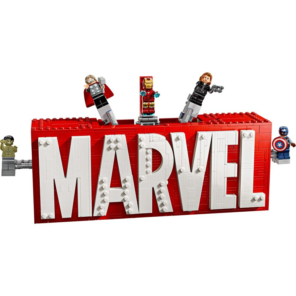 LEGO Marvel Super Heroes / логотип MARVEL с минифигурками/ 76313