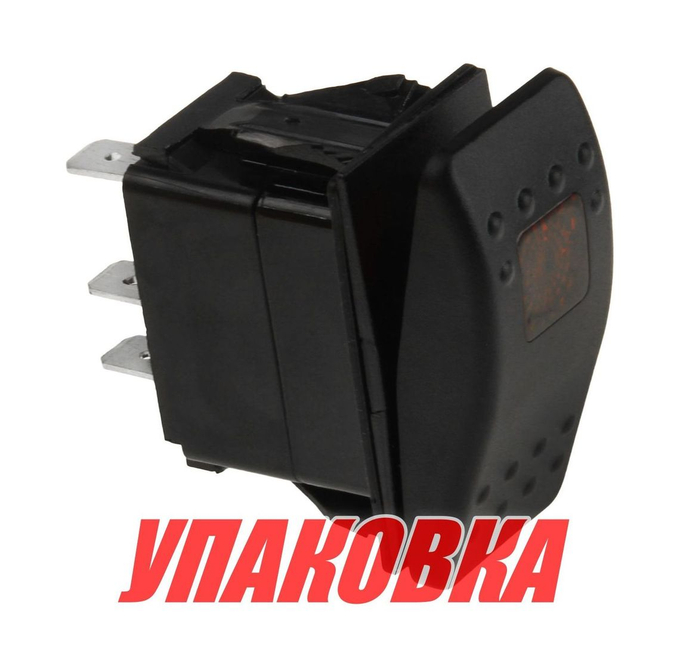 Переключатель двухпозиционный ON-OFF 12 В/20А 5Р с подсветкой (упаковка из 25 шт.)